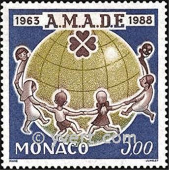 n° 1625 -  Selo Mónaco Correios