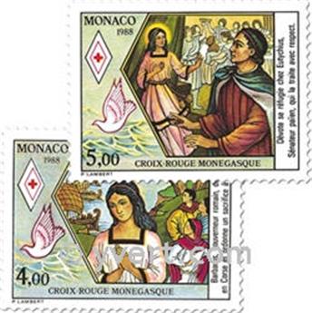n° 1649/1650 -  Selo Mónaco Correios