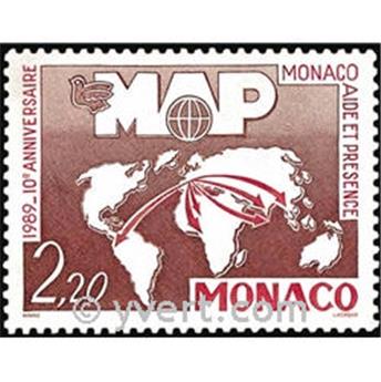 n° 1704 -  Selo Mónaco Correios