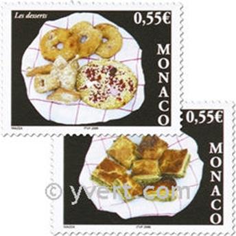 n° 2489/2490 -  Selo Mónaco Correios