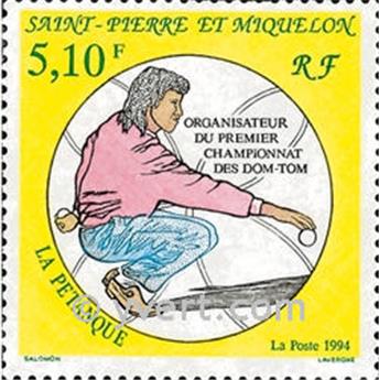 n° 593 -  Timbre Saint-Pierre et Miquelon Poste