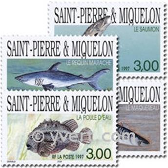 n.o 646/649 -  Sello San Pedro y Miquelón Correos