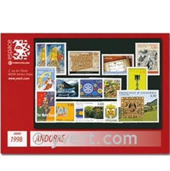 n° 497/511 -  Timbre Andorre Année complète (1998)
