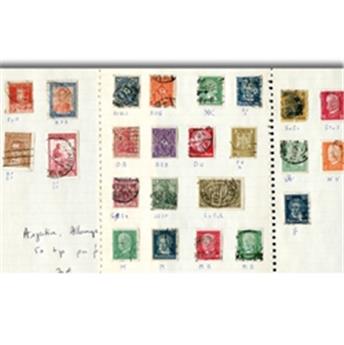 50 perfored stamps (Argentina, Germany, Austria)