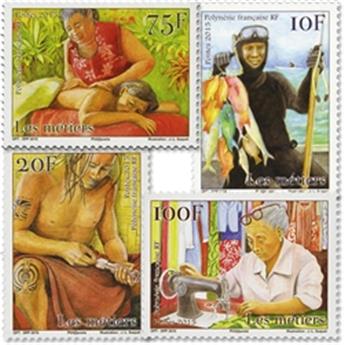 n° 1079/1082 - Selo Polinésia Francesa Correio